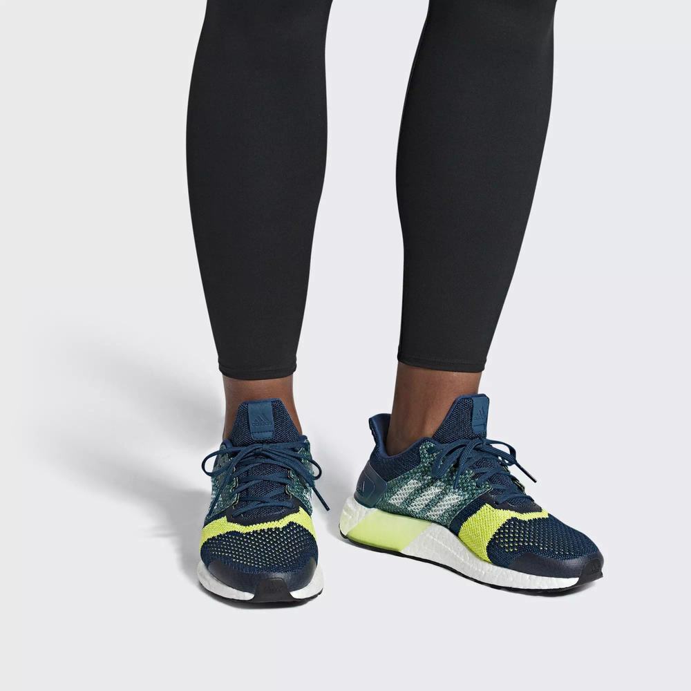 Adidas Ultraboost ST Tenis Para Correr Azules Para Hombre (MX-22196)